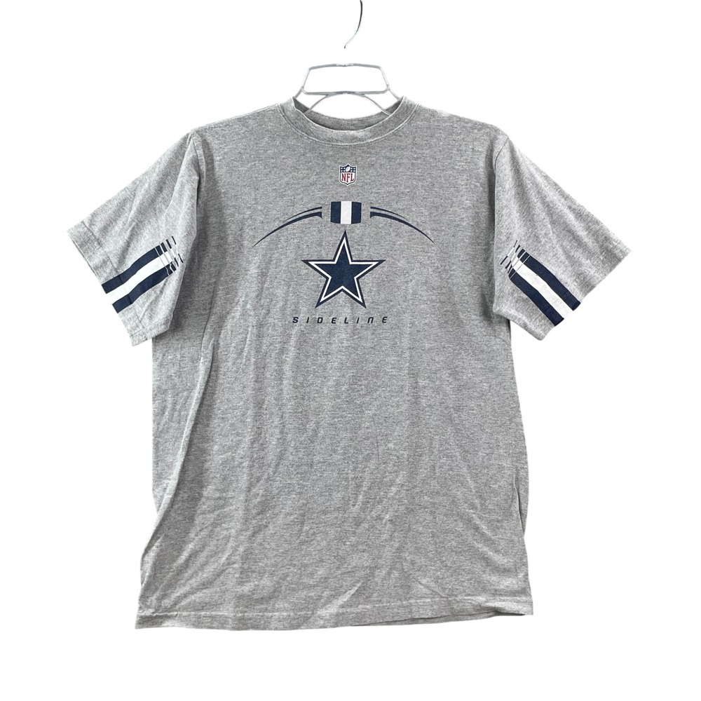 NFL Dallas Cowboys T-Shirt Kids XL Gray Sideline Graphic Star Short Sleeve Tee